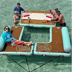 Diskon Besar Balon Kolam Mengambang Pulau Kolam Renang Bar Air Malas SUNGAI/Air Tiup Mengambang Pulau dengan Desain Kustom - Product Image 2