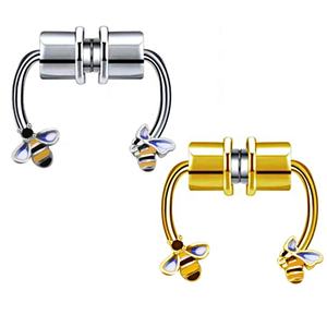 2025 pas de trou <span class=keywords><strong>Piercing</strong></span> nez anneau <span class=keywords><strong>Septum</strong></span> anneaux en acier inoxydable magnétique nez anneaux Goth Punk corps Hip Hop cristal CZ corps bijoux - Product Image 6