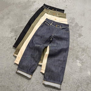 Toptan Erkek Ham Selvedge Denim Pantolon Tasarımcı Vintage Büyük Beden Japon Sokak Giyim Selvage Kot Üreticisi - Product Image 1