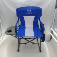 Chaise de directeur pliante douce et confortable avec table