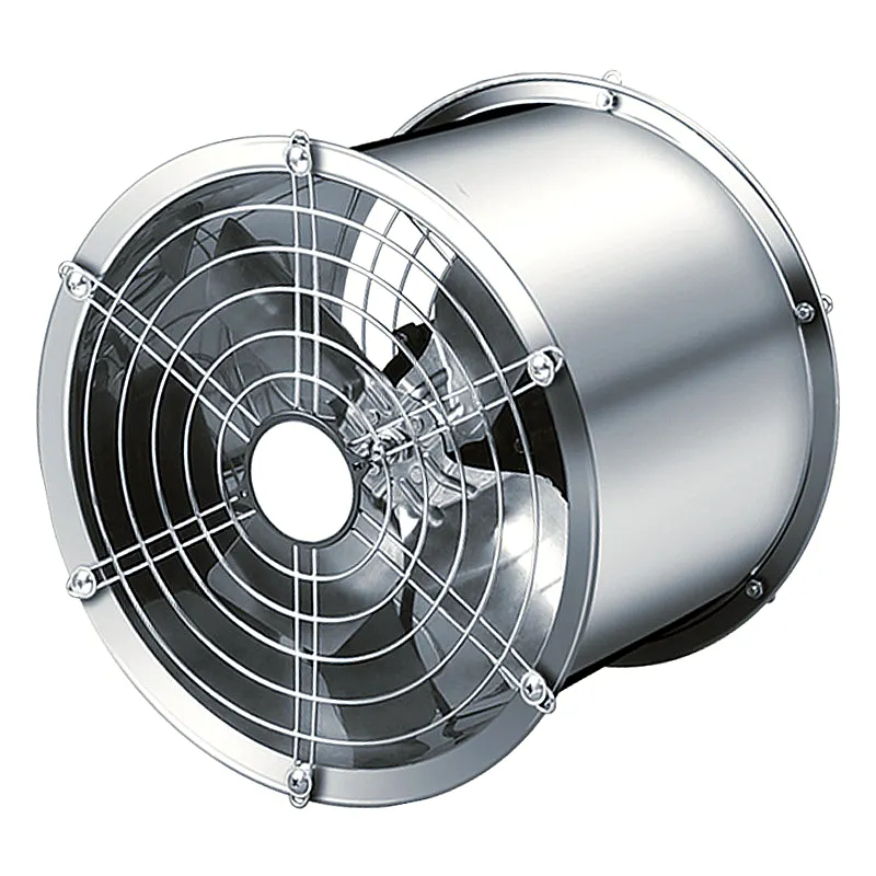 Rvs Metalen Hoge Snelheid Zware Axiale Flow Air Blower Inline Duct Extractor Ventilator Industriële Ventilator