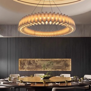 Vintage Wabi Sabi Style Chandelier Round Led <b>Light</b> For Hotel <b>Dining</b> Room Private Room - Product Image 4