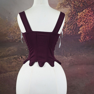 Body Shaper Crop Top <span class=keywords><strong>Femme</strong></span> Tendance avec Taille à Baleines et Ourlet Ouvert - Product Image 3