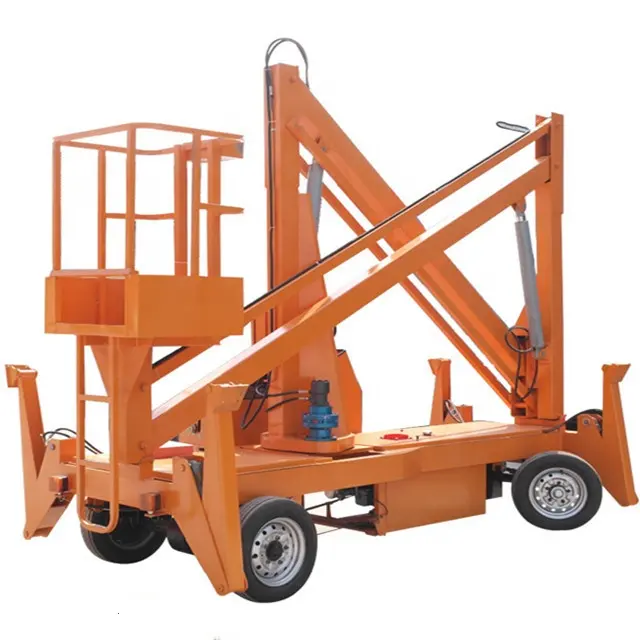 10~20m 200kg load high-end sky trailer towable boom lift for tree work