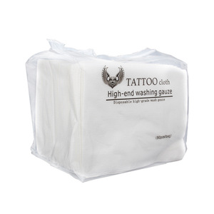 Lingettes nettoyantes pour tatouage Yuanyun 24cmx15cm 50pcs Gaze jetable de haute qualité pour soins post-tatouage - Product Image 5