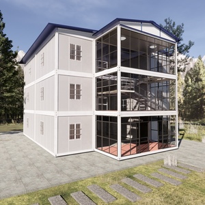 Rumah <span class=keywords><strong>Modular</strong></span> Bangunan Restoran <span class=keywords><strong>Modular</strong></span> Rumah Bingkai Baja Dibuat Cepat - Product Image 1