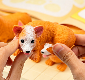 <span class=keywords><strong>Giocattolo</strong></span> Antistress a Forma di Cucciolo di Corgi, 9cm, Morbido ed Elastico, Riempito di Sabbia, in TPR, Simulazione Animale, Palla Antistress - Product Image 4