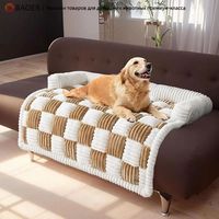 Couverture de lit pour chien et chat, lavable, épaisse, luxueuse, chaude, en peluche douce, respirante, de haute qualité