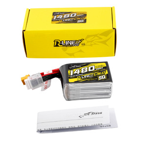 Batería LiPo TATTU V6.0 Gold Brick 1480mAh 1600mAh 1700mAh 160C 6S 22.2V XT60 para Dron de Carreras FPV - Product Image 1