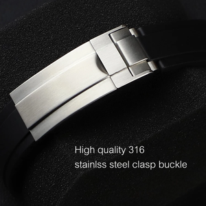 สายนาฬิกาแบบสปอร์ตสำหรับ <span class=keywords><strong>Apple</strong></span> <span class=keywords><strong>Watch</strong></span> สายรัดแบบ R-olex อะไหล่นาฬิกาซิลิโคน สายนาฬิกายาง ขนาด 40/44 มม. - Product Image 6