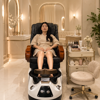 Fauteuil de pédicure moderne multifonctionnel inclinable en gros 110V 220V, chaise de massage pour spa des pieds pour mobilier de salon de beauté