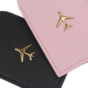 Solid Color PU Simple Card Passbook <b>Holder</b> Luggage Tag Set RFID Blocking 7 Inch 5MM Thickness <b>Travel</b> ID Passport Wholesale Bag - Product Image 2