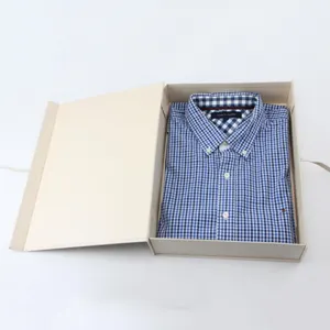 Scatola di imballaggio per t-shirt di grandi scatole regalo personalizzate riciclate di marca di lusso di vendita calda
