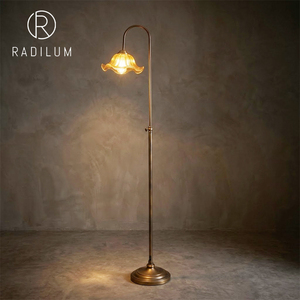 <span class=keywords><strong>Lampadaire</strong></span> sur pied en fer et verre, moderne et minimaliste, LED E26/E27, haute luminosité, pour salon et chevet, vente en gros directe usine - Product Image 1