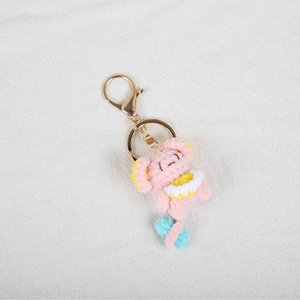 Porte-clés pendentif tricoté en forme d'éléphant fait main par <span class=keywords><strong>Maman</strong></span> XX6, accessoires de sac avec design de la série Gummy - Product Image 3