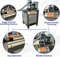 Machine de fraisage à axe unique pour profilés en aluminium, machine de fraisage des extrémités des profilés de fenêtres