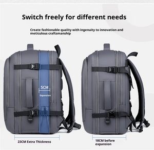 Mochila para Portátil USB de Gran Capacidad Personalizada, Bolsa de Viaje Oxford Impermeable, Estilo Casual de Negocios, con Cierre, Unisex - Product Image 4