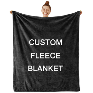 Benutzer definierte Sherpa Throw Fleece Decke Flanell gewebte Decke TV Decke Großhandel Drop Ship FBA POD