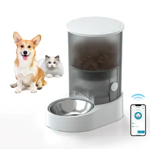 3L Automatic Cat Feeder mit APP Control Auto-Trocken futtersp ender mit abnehmbaren Futtern äpfen für Katzen, große Hunde, mehrere Haustiere