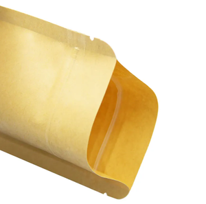 Nâu đứng lên túi bao bì thực phẩm Kraft <span class=keywords><strong>Craft</strong></span> paperzipper túi với cửa sổ - Product Image 3