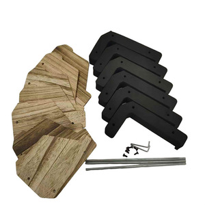 Wooden Toy Gun Display Rack With EVA Foam Inserts 4 6 Compartment Storage Organizer For Hobby Collection - Product Image 5