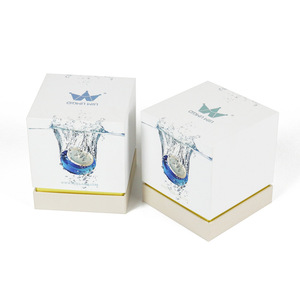 Custom Square Eco-Friendly Recyclable Gold Foil Gift <b>Box</b> for Scented Candles with Reusable Craft Paper Packaging - Product Image 5