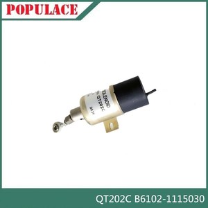 Solenoid Valve Qt202c 24V Fuel Cut Off For Gasoline <b>Generator</b> Parts - Product Image 2