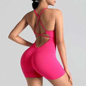 Mono deportivo sin mangas para mujer, con espalda descubierta, sin costuras, para yoga, running y fitness - Product Image 6