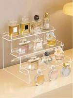 Étagère transparente en acrylique pour flacons de maquillage, objets de collection, présentoir de bureau