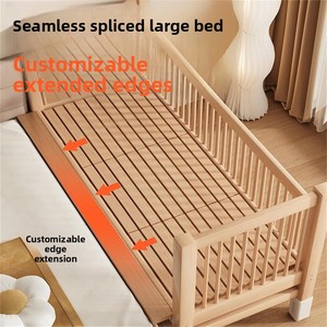 Cuna de Madera Multifuncional 6 en 1 de Alta Calidad, Moderna, para Bebés, <span class=keywords><strong>Muebles</strong></span> Infantiles, Cama Infantil Cómoda con Colchón - Product Image 4