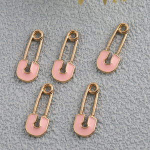 Pendentif épinglette en alliage coloré pour la fabrication de boucles d'oreilles, accessoires de bijoux DIY 61155 - Product Image 2