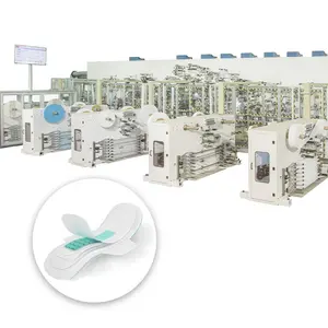 PEIXIN FULL SEMI SERVO AUTOMETIC ECONOMICAL LADY SANITARY NAPKIN PED PRODUCTION LINE MACHINE EQUIPMENT