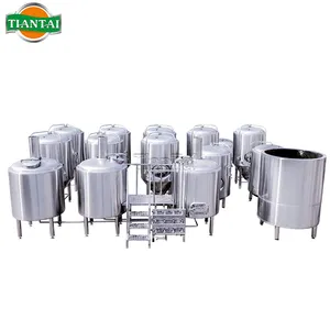 Brewing Equipment Commercial 5hl 5BBL Complete Commercial Brewpub Copper Nano Micro Beer Brewery Brewing Equipment