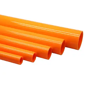 Tubo de tubo de PVC de plástico de alta resistencia colorido con servicio personalizado