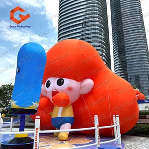 Decoración Publicitaria Personalizada para Exteriores, Inflable, Linda Chica de Dibujos Animados, Personaje de Película Gigante Inflable, Mascota - Product Image 3