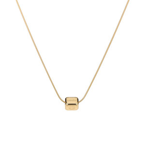 จี้สร้อยคอรูปสามเหลี่ยมกลับด้านลายยิ้ม ชุบทอง 18k ทำจากสแตนเลสสตีล 316L กันน้ำ สำหรับผู้หญิง - Product Image 5