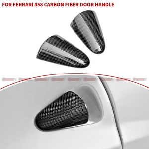 Pièces de voiture de qualité supérieure, style OEM, autocollants en fibre de carbone sèche pour poignée de porte, pour Ferrari 458, pièces de carrosserie - Product Image 4