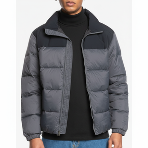 Chaqueta acolchada de invierno bordada personalizada para hombre, chaqueta acolchada OEM de alta calidad, chaqueta acolchada de talla grande personalizada con burbujas 2025 - Product Image 1