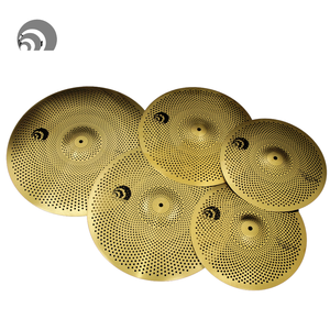 Set de Platillos de Latón Beatello IZNIK Mute de Bajo Volumen: Hi-Hat de 14 Pulgadas, Crash de 16+18 Pulgadas y Ride de 20 Pulgadas para Batería - Product Image 1