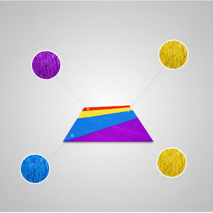 Césped Sintético Impermeable de Textura Suave, Arcoíris, 40 mm, No Abrasivo, para Áreas de Juego Infantiles y Paisajismo - Product Image 1