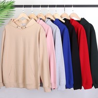 Sweat à capuche épais en molleton bouclé pour homme, personnalisable, unisexe, vierge, coupe ample