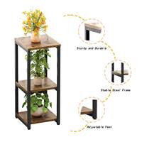 Meilleures ventes : Étagère à plantes moderne en métal à 3 niveaux pour salon, balcon, jardin, support de rangement pour fleurs et plantes d'intérieur
