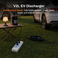 Déchargeur de voiture électrique V2L 16A 3,5 kW, chargeur EV Type 2, prise 220V, pique-nique en plein air