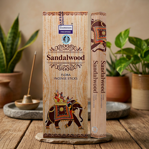 Varillas de Incienso de Sándalo Darshan, Varillas Aromáticas Indias de Bambú para Meditación y Adoración en el Hogar - Product Image 1