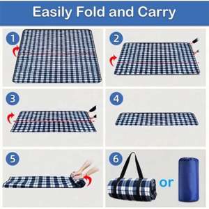 Tapis de plage imperméable et anti-sable pour pique-nique, randonnée et camping, faible MOQ - Product Image 4