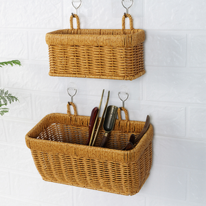 Cesta de flores para colgar en la pared de ratán PP de 1 pieza para decoración del <span class=keywords><strong>hogar</strong></span> y exhibición de plantas - Product Image 2