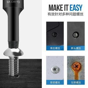Clé spéciale pour goujons cassés, extracteur de fils, outils de réparation automobile, kit de réparation - Product Image 3