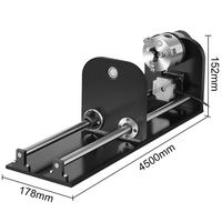 Vevor axe rotatif pour 80W Laser Machine de gravure CO2 Laser découpe Cnc Machine métal Diode Laser graveur