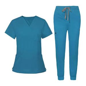 Uniformes de hospital con logotipo personalizado elástico de nuevo estilo, batas de laboratorio médico, uniforme de enfermera transpirable, traje de uniformes de uniforme Unisex - Product Image 4