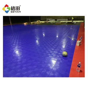 Indoor Pp Lapangan Futsal Lapangan Permukaan Lapangan Futsal Disesuaikan Konstruksi, Merakit Lapangan Futsal Tikar Penutup Yang Kompetitif